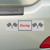 Bumpersticker voor racebestekken (Op auto)