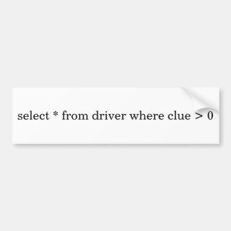 Bumpersticker voor samengevouwen drivers