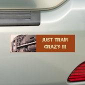 Bumpersticker VOOR TREINKRAZY (Op auto)