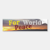 Bumpersticker voor wereldvrede (Voorkant)