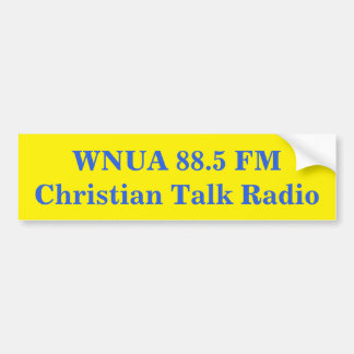 Bumpersticker voor WNUA 88.5 FM, Williamstown, KY