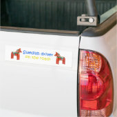 BumperSticker voor Zweden. (Op Truck)