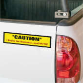 Bumpersticker: Voorzichtigheid Bumpersticker (Op Truck)
