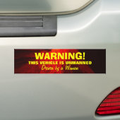 Bumpersticker vrouwelijke chauffeur (Op auto)