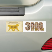 Bumpersticker - We zijn 3000 sterk (Op auto)