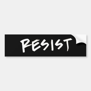 Bumpersticker weerstaan