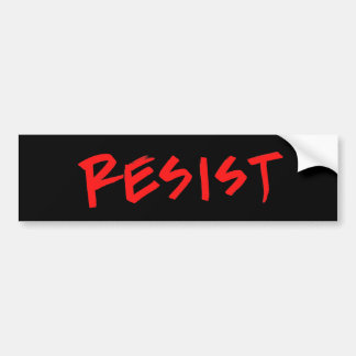 Bumpersticker weerstaan