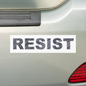Bumpersticker weerstaan | Anti-trump-beweging (Op auto)