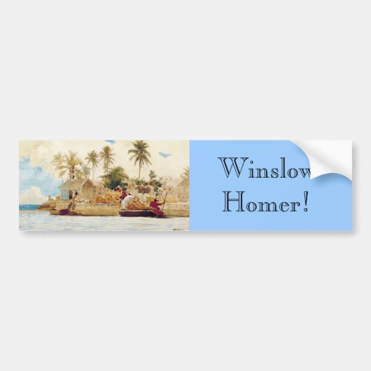 Bumpersticker: Winslow Homer Sponge Fishermen Bumpersticker (Voorkant)