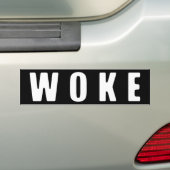 Bumpersticker "WOKE" (DARK) (Op auto)