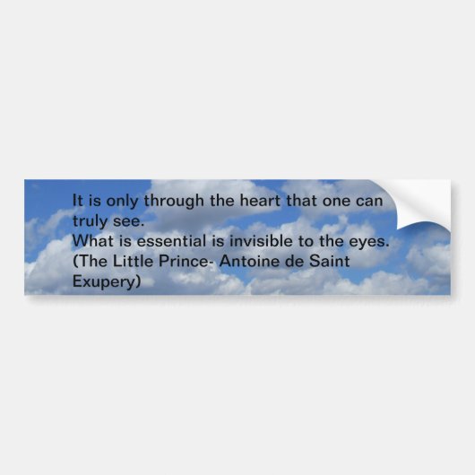 Bumpersticker wolken (Voorkant)