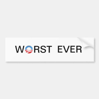 Bumpersticker "Worst Ever"