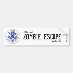 Bumpersticker Zombie Escape