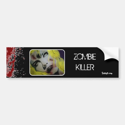 Bumpersticker "Zombie Killer" (Voorkant)