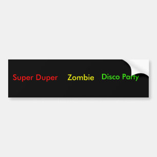 Bumpersticker zonder titel