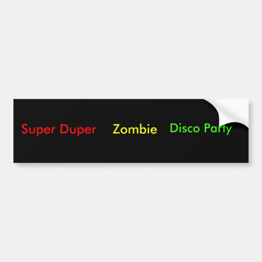 Bumpersticker zonder titel (Voorkant)