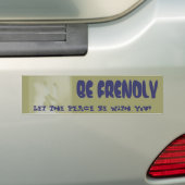 Bumpersticker zonder titel (Op auto)