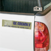 Bumpersticker zonder titel (Op Truck)