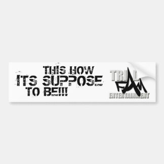 Bumpersticker zonder titel