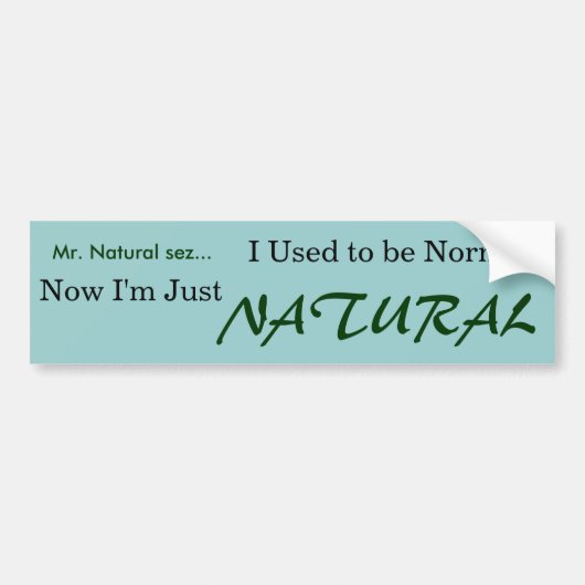 Bumpersticker zonder titel (Voorkant)