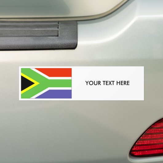 Bumpersticker Zuid-Afrika VLAG (Op auto)