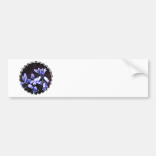Bumperstickers blauwe balkbloemen