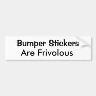 Bumperstickers zijn vriendelijk