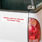 bumperstickers zonder ongeval (Op Truck)