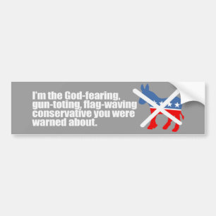 BUMPERTEMPLATE - God gevreesd voor conservatieve b Bumpersticker