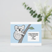 Bumpy Brains Koala Briefkaart (Staand voorkant)