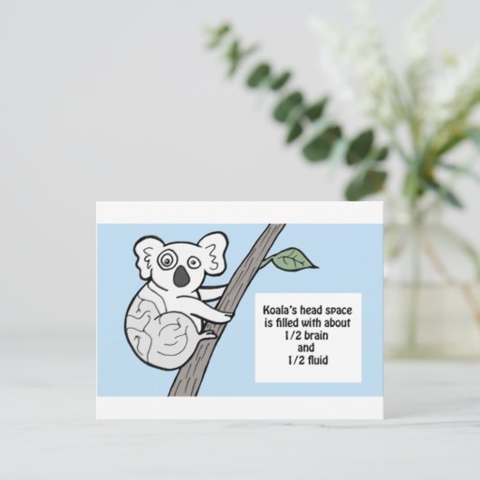 Bumpy Brains Koala Briefkaart (Staand voorkant)