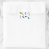 Bumpy Neurotransmitters Ronde Sticker (Tas)