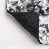 Bumpy sponsy texture mix in grijs wit dennenontwer muismat (Hoek)