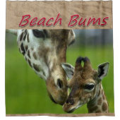 Bums de plage Douche rideau Giraffe (Devant)