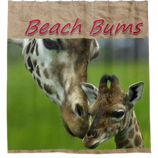 Bums de plage Douche rideau Giraffe (Devant)