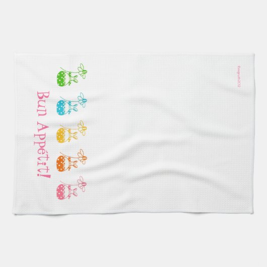 Bun Appétit bunny towel Theedoek (Horizontaal)