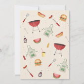 Bun au four Baby shower BabyQ Invitation (Dos)