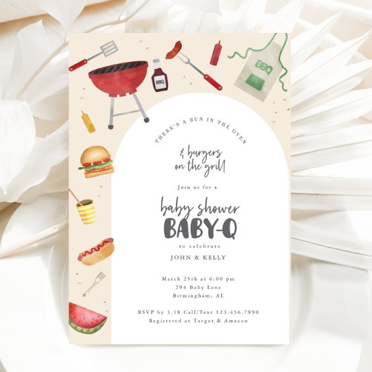 Bun au four Baby shower BabyQ Invitation