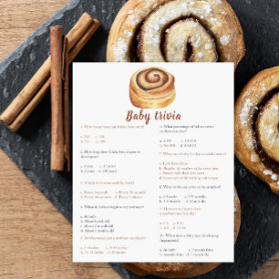 Bun baby shower - Baby Trivia Game
