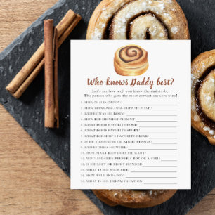 Bun baby shower - Game Wie kent papa het beste