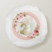 Bun Bun Love: Ronde Bunny Kussen (Achterkant)