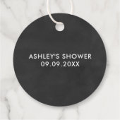 Bun dans le four, étiquette cadeau Baby shower, ta (Dos)