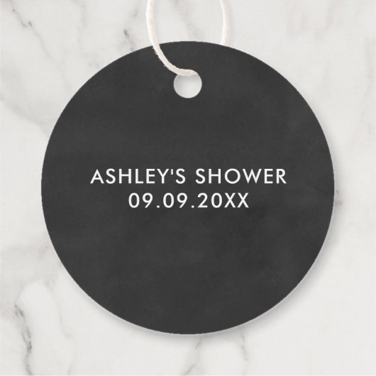 Bun dans le four, étiquette cadeau Baby shower, ta (Dos)