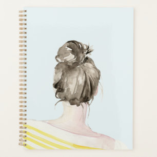 Bun de noeud de cheveux Brown