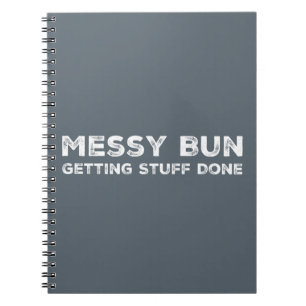 Bun die van het bericht Stuff Gedaan Slogan hipste Notitieboek