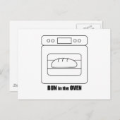 Bun in de Oven Aankondigingskaart (Voorkant / Achterkant)