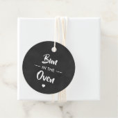 Bun in de Oven, Baby shower Gift Label, Chalkboard Bedankjes Labels (In situ)