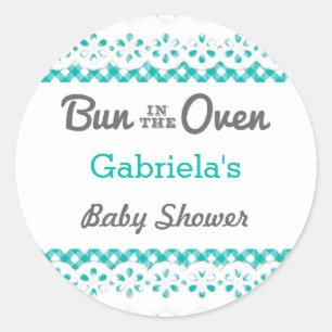 Bun in de oven Baby shower gunst Sticker