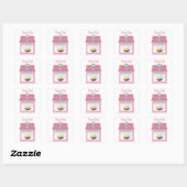 "Bun in de oven" Baby shower Stickers (Vel)