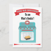 "Bun in de oven" Babyschoenen Kaart (Achterkant)